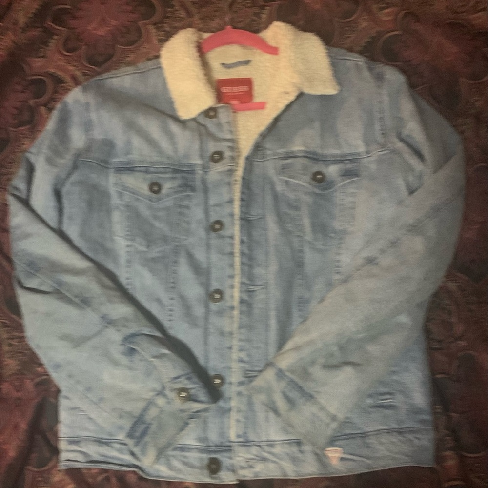 Guess XL Jean outside jacket/inside cream soft